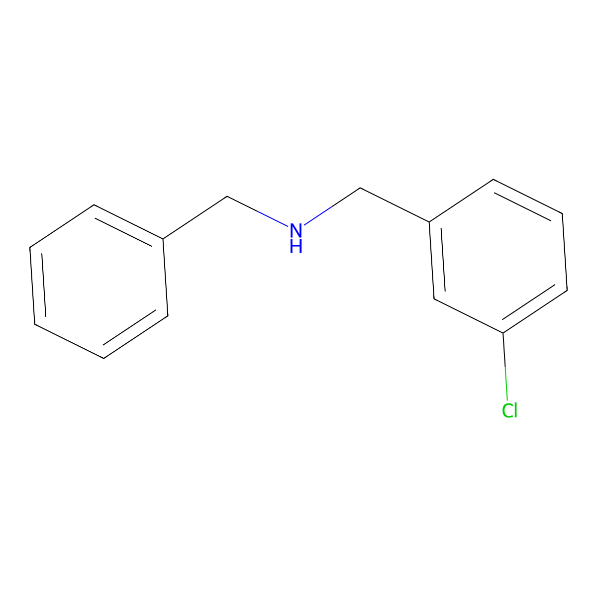 N-Benzyl(3-chlorophenyl)methanamine molecular structure, CAS 501033-40-5