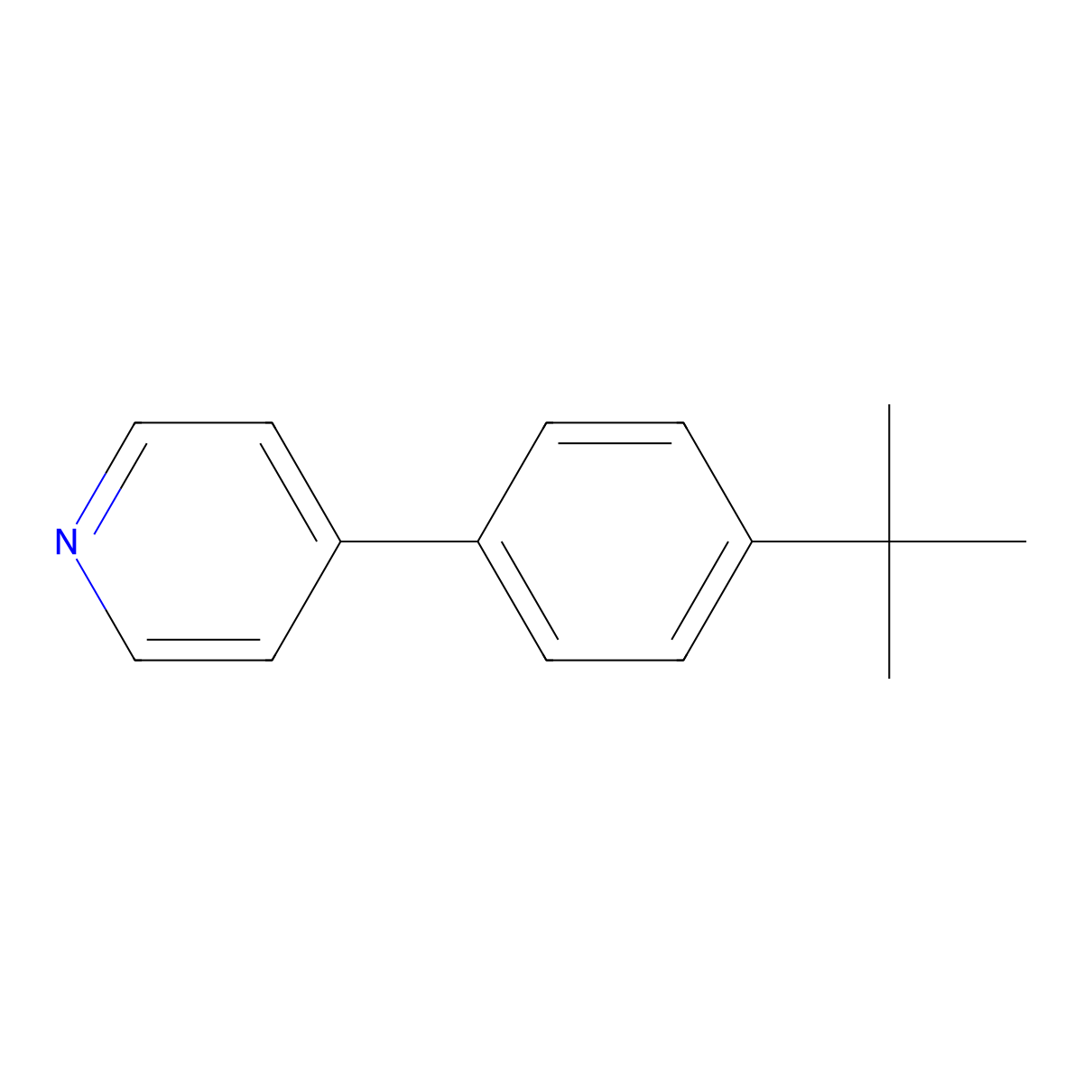 4-(4-Tert-butylphenyl)pyridine molecular structure, CAS 501074-90-4
