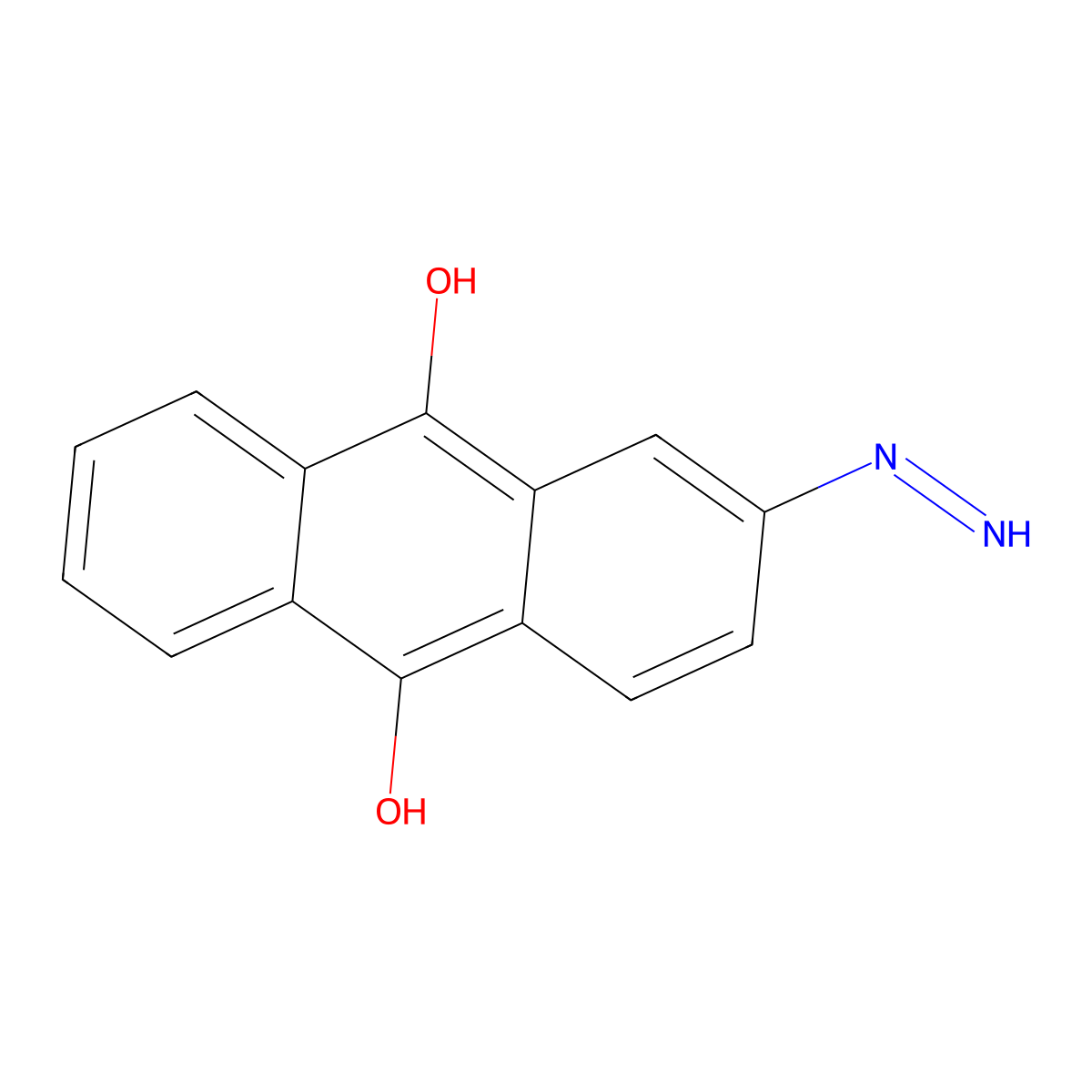 Anthraquinon-2-YL-hydrazine molecular structure, CAS 501076-50-2