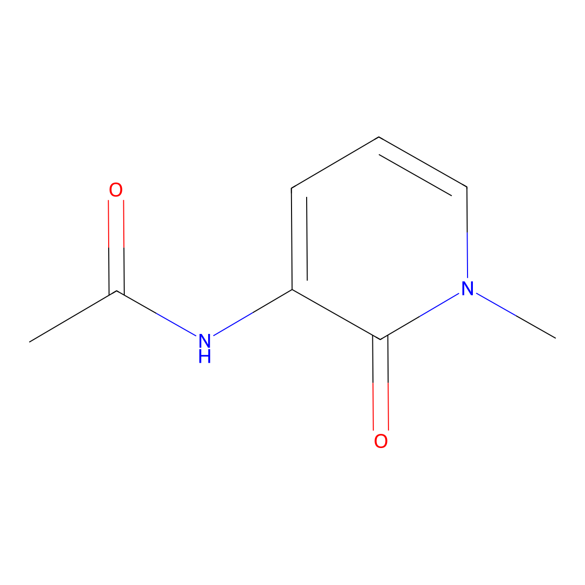 N-(1-Methyl-2-oxo-1,2-dihydro-3-pyridinyl)acetamide molecular structure, CAS 501079-79-4