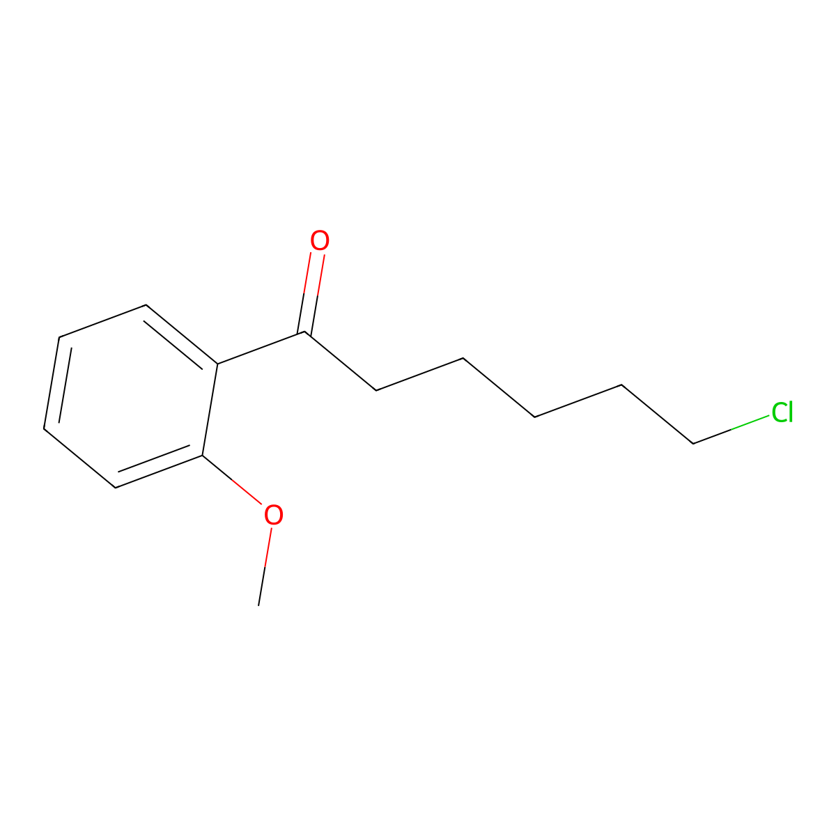 6-Chloro-1-(2-methoxyphenyl)-1-oxohexane molecular structure, CAS 501083-60-9
