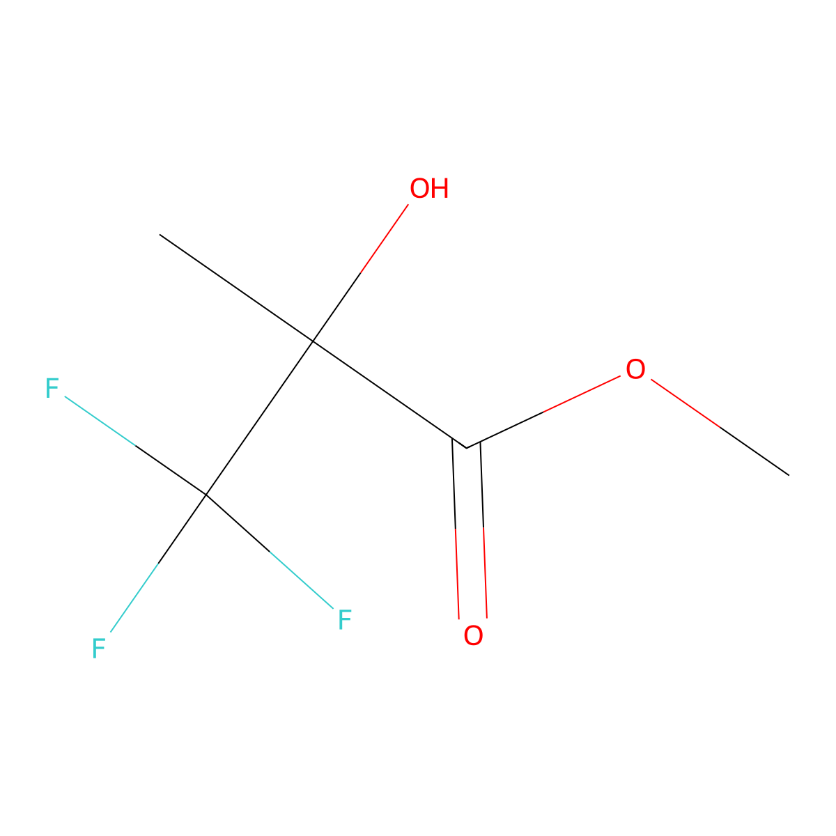 (R)-methyl 3,3,3-trifluoro-2-hydroxy-2-methylpropanoate molecular structure, CAS 501084-02-2
