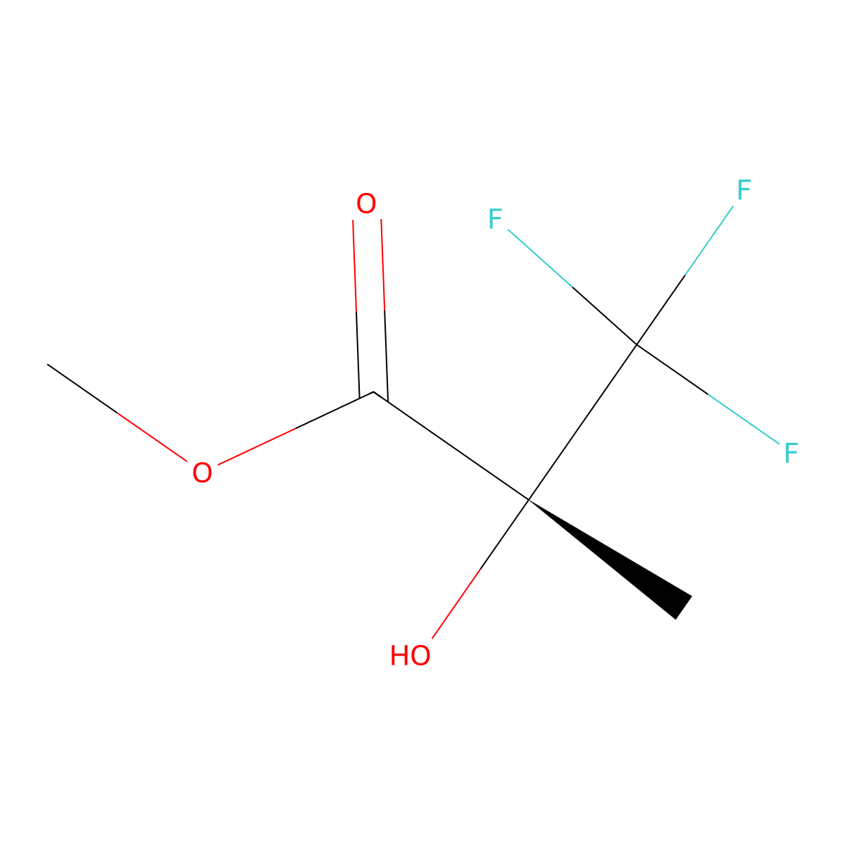 (R)-methyl 3,3,3-trifluoro-2-hydroxy-2-methylpropanoate molecular structure, CAS 501084-02-2