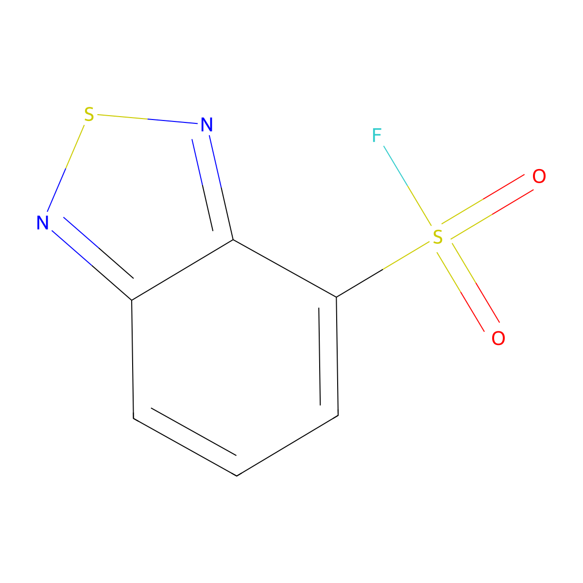 2,1,3-Benzothiadiazole-4-sulfonyl fluoride molecular structure, CAS 501094-49-1