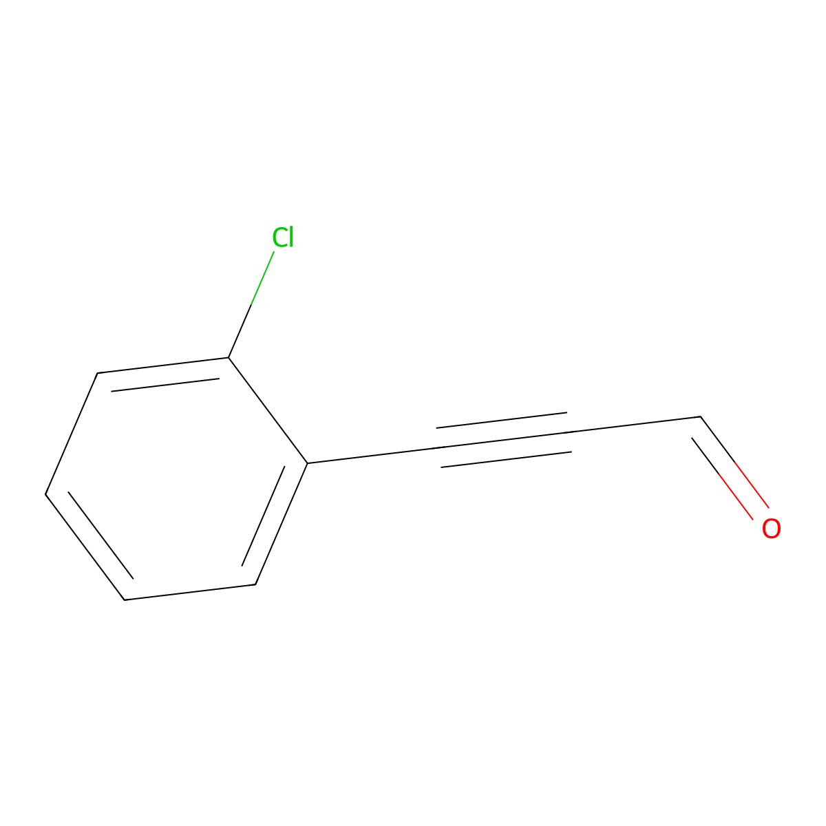 3-(2-Chlorophenyl)-2-propynal molecular structure, CAS 501098-87-9