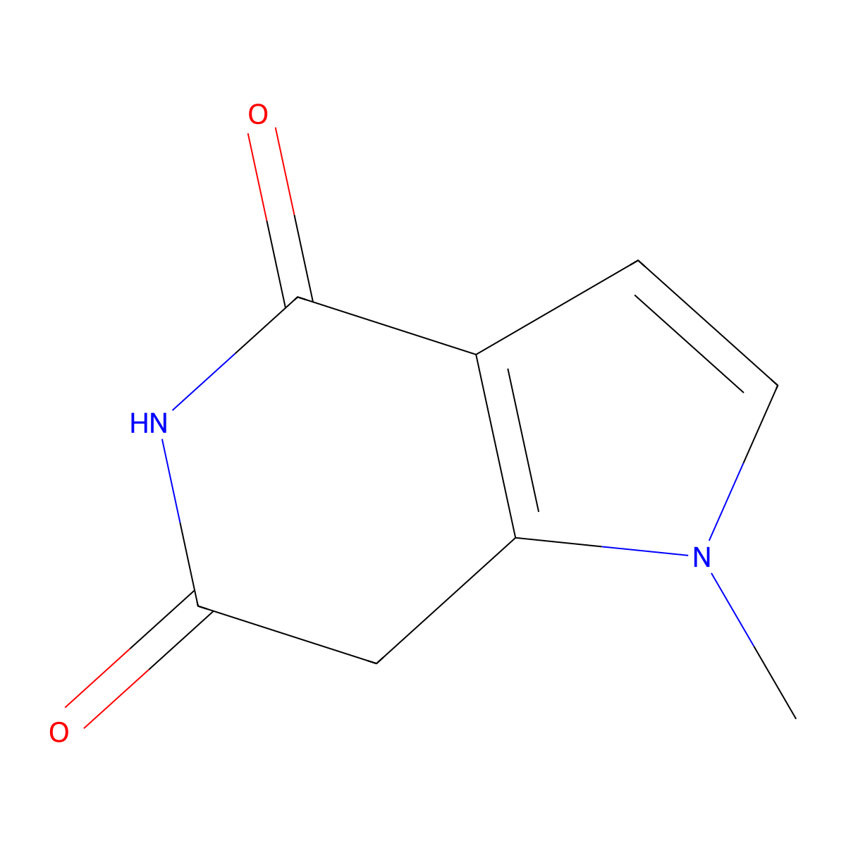 1-Methyl-1H-pyrrolo[3,2-c]pyridine-4,6(5H,7H)-dione molecular structure, CAS 501102-23-4