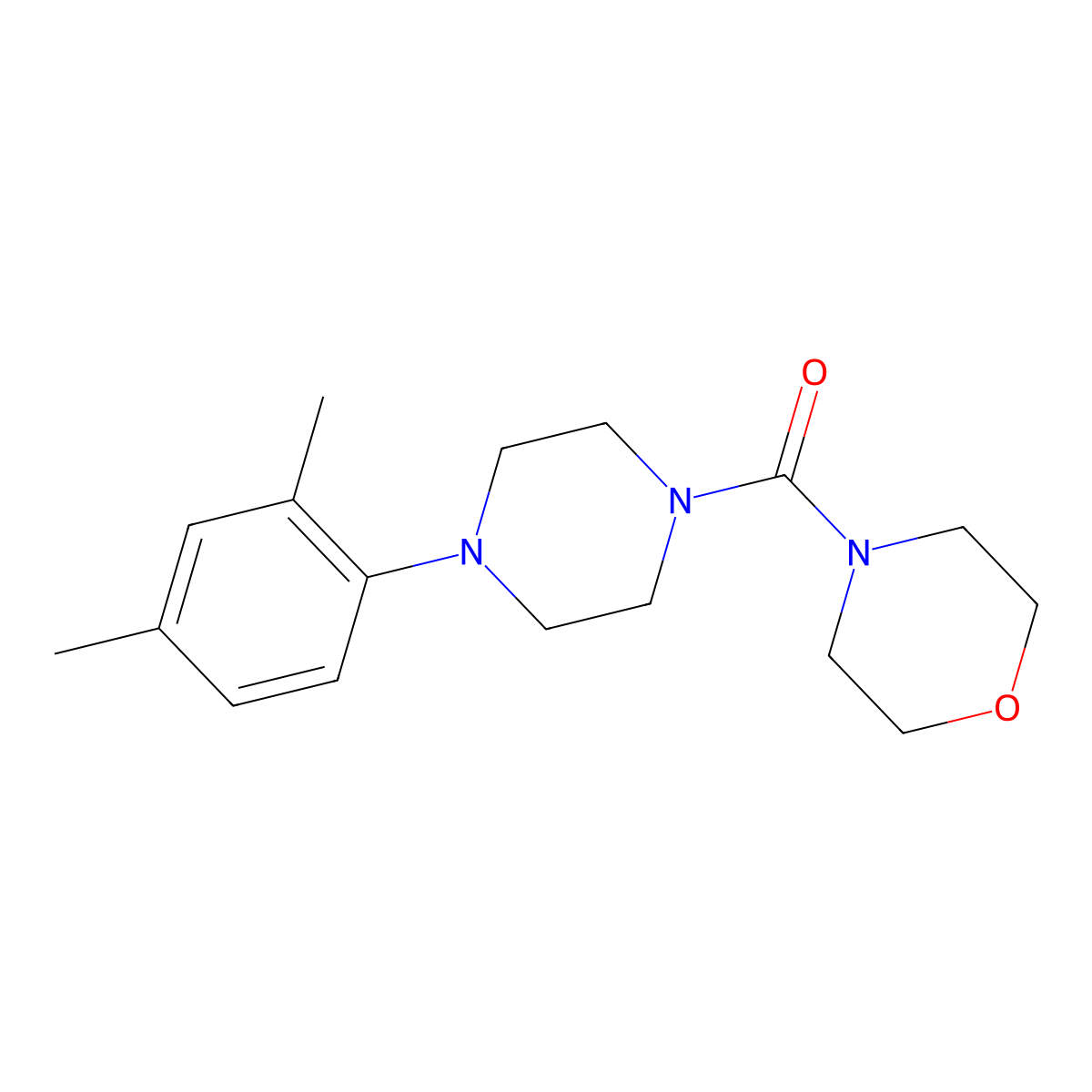 (4-(2,4-Dimethylphenyl)piperazin-1-yl)(morpholino)methanone molecular structure, CAS 501104-52-5