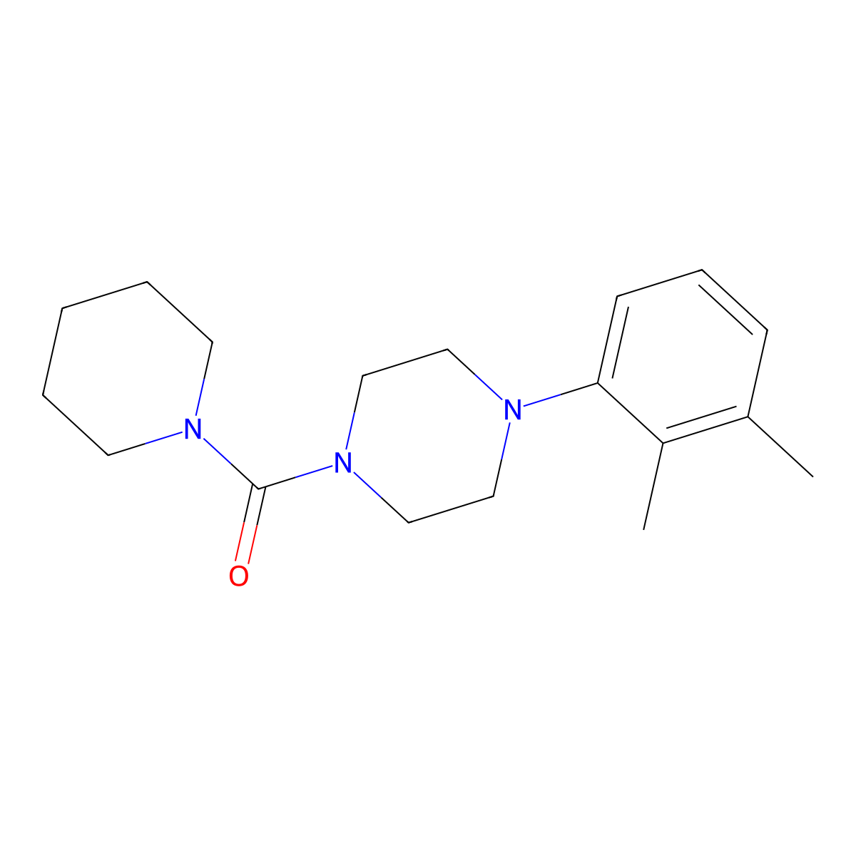 4-(2,3-Dimethylphenyl)piperazinyl piperidyl ketone molecular structure, CAS 501104-54-7