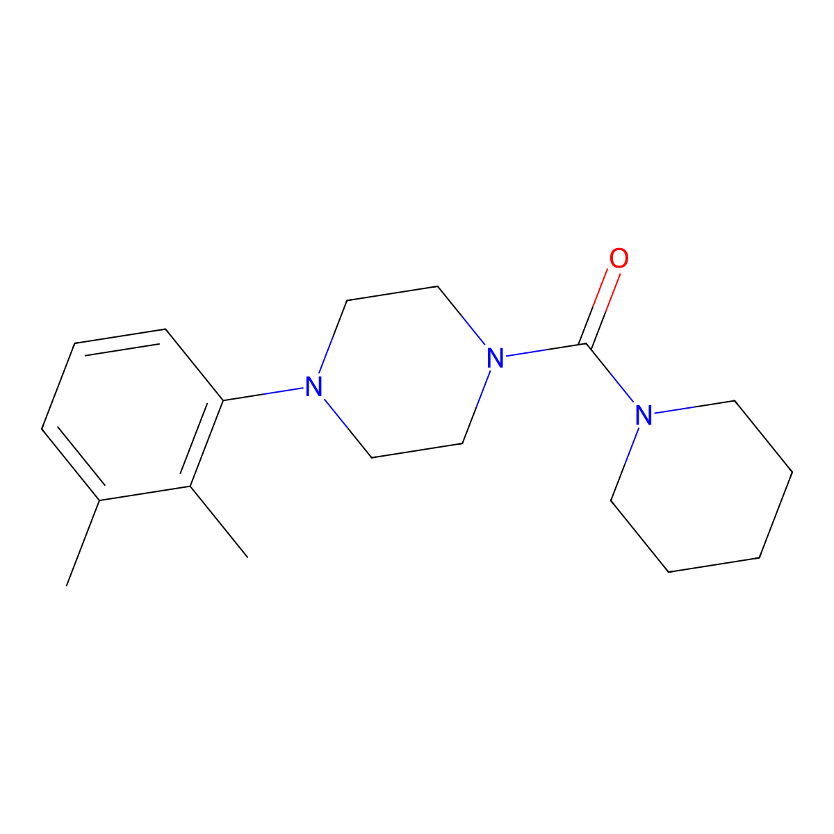 4-(2,3-Dimethylphenyl)piperazinyl piperidyl ketone molecular structure, CAS 501104-54-7