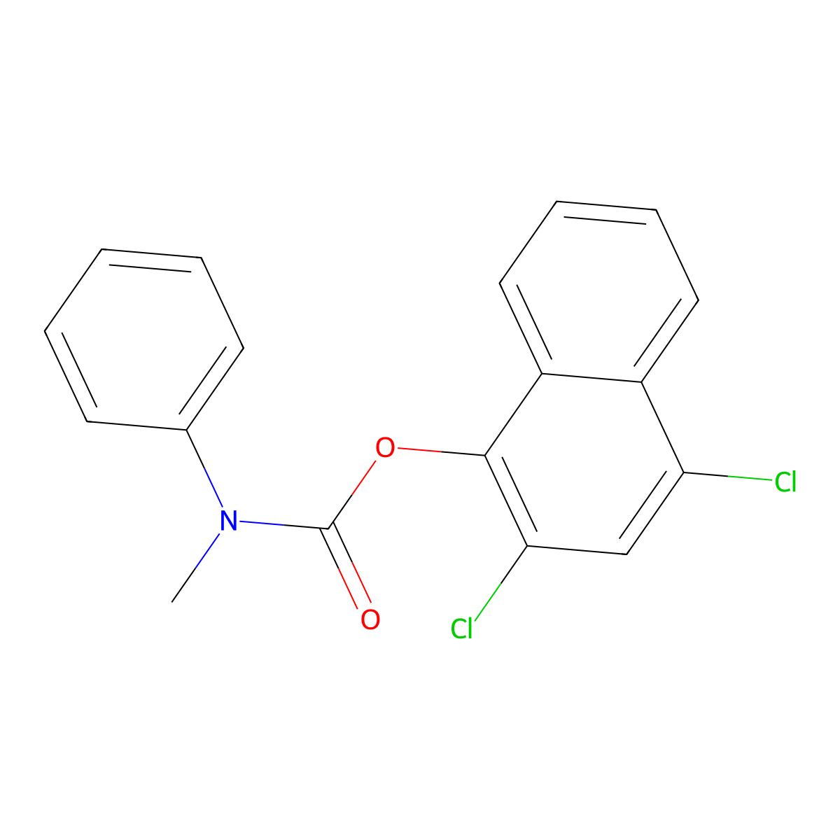 2,4-Dichloronaphthalen-1-yl methyl(phenyl)carbamate molecular structure, CAS 501104-76-3