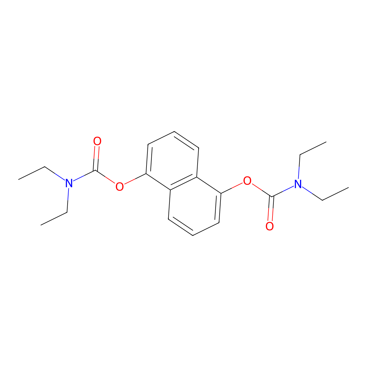 5-[(diethylcarbamoyl)oxy]naphthalen-1-yl N,N-diethylcarbamate molecular structure, CAS 501104-82-1