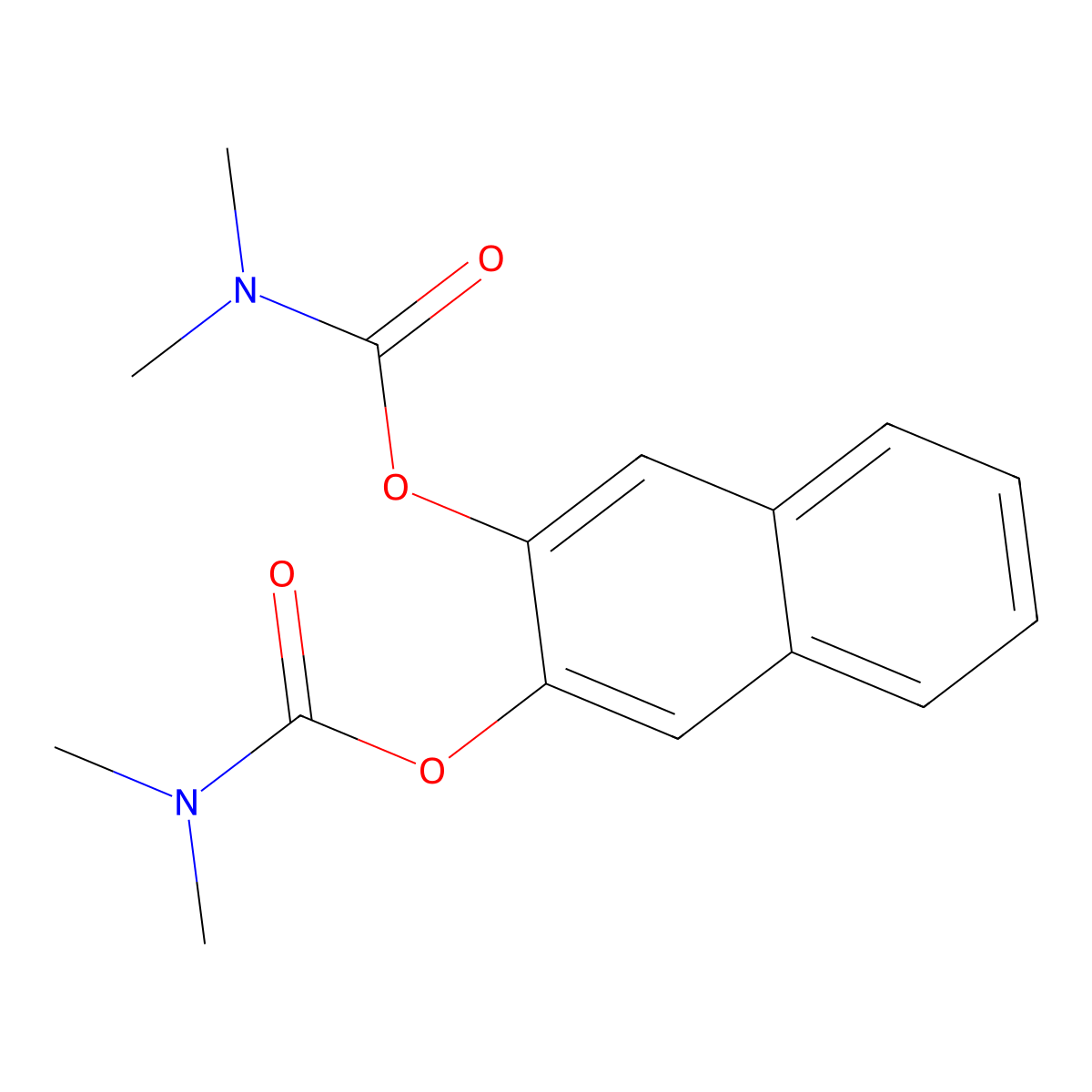 3-[(dimethylcarbamoyl)oxy]naphthalen-2-yl N,N-dimethylcarbamate molecular structure, CAS 501104-88-7