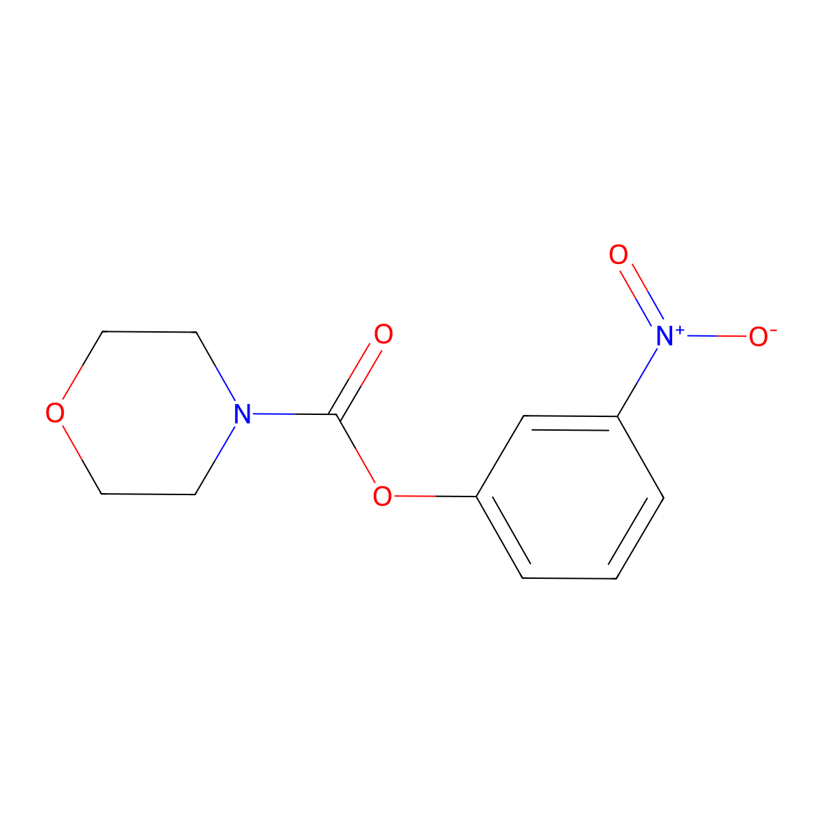 3-Nitrophenyl morpholine-4-carboxylate molecular structure, CAS 501104-91-2