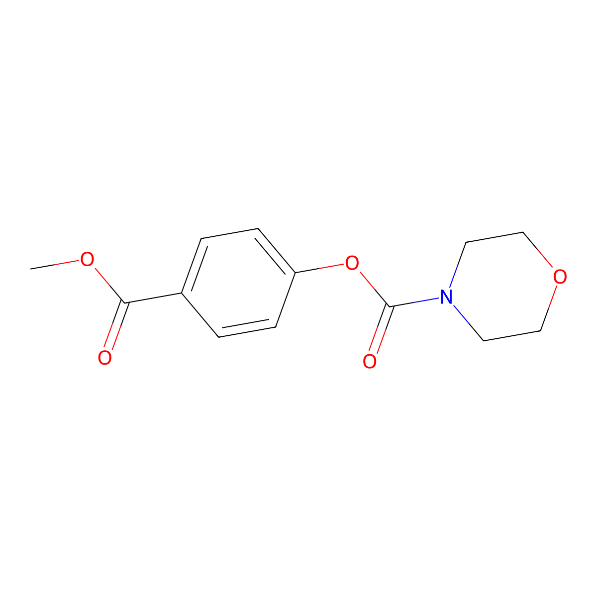 4-(Methoxycarbonyl)phenyl morpholine-4-carboxylate molecular structure, CAS 501104-97-8