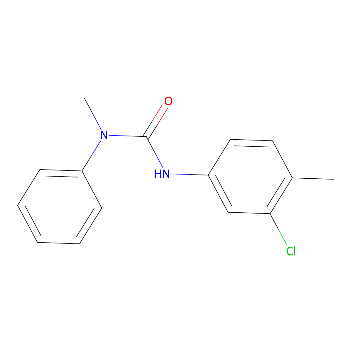 3-(3-Chloro-4-methylphenyl)-1-methyl-1-phenylurea molecular structure, CAS 501105-02-8
