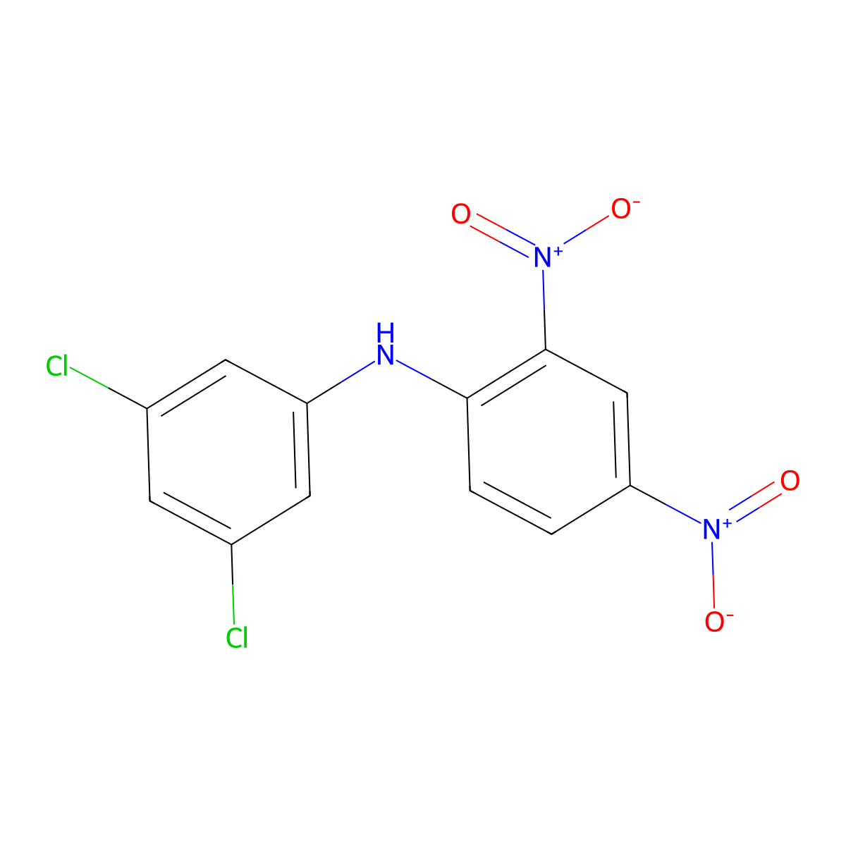 N-(3,5-dichlorophenyl)-2,4-dinitroaniline molecular structure, CAS 501105-63-1