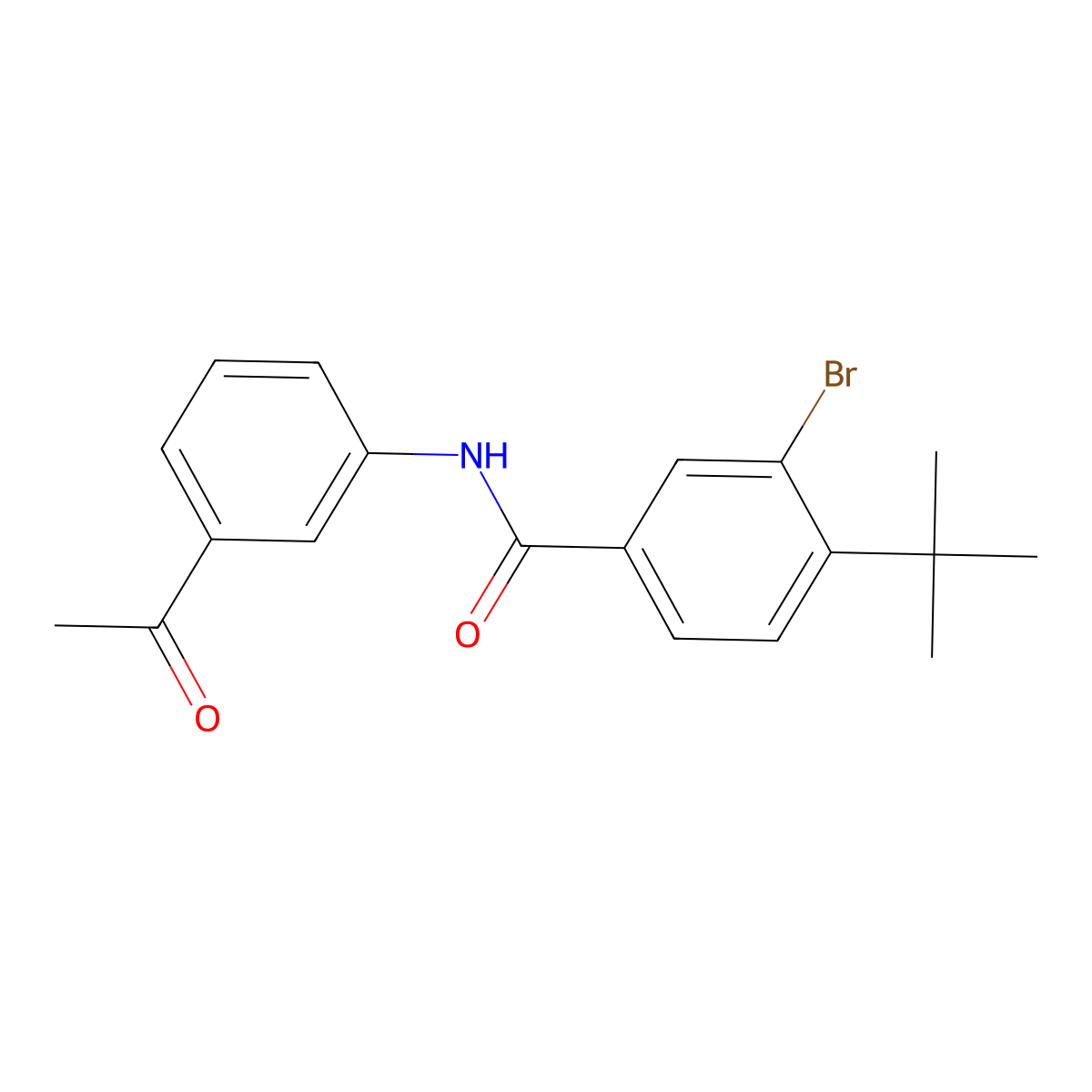 N-(3-acetylphenyl)-3-bromo-4-tert-butylbenzamide molecular structure, CAS 501107-16-0