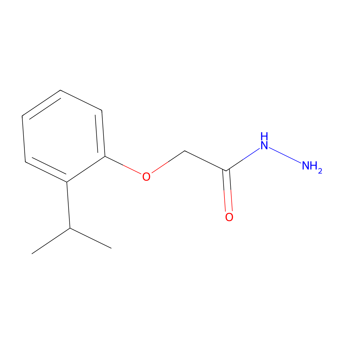 2-(2-Isopropylphenoxy)acetohydrazide molecular structure, CAS 501111-57-5