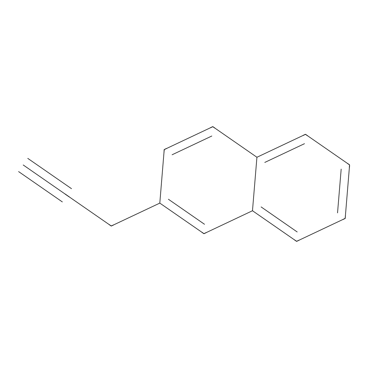 2-(Prop-2-yn-1-yl)naphthalene molecular structure, CAS 501127-37-3