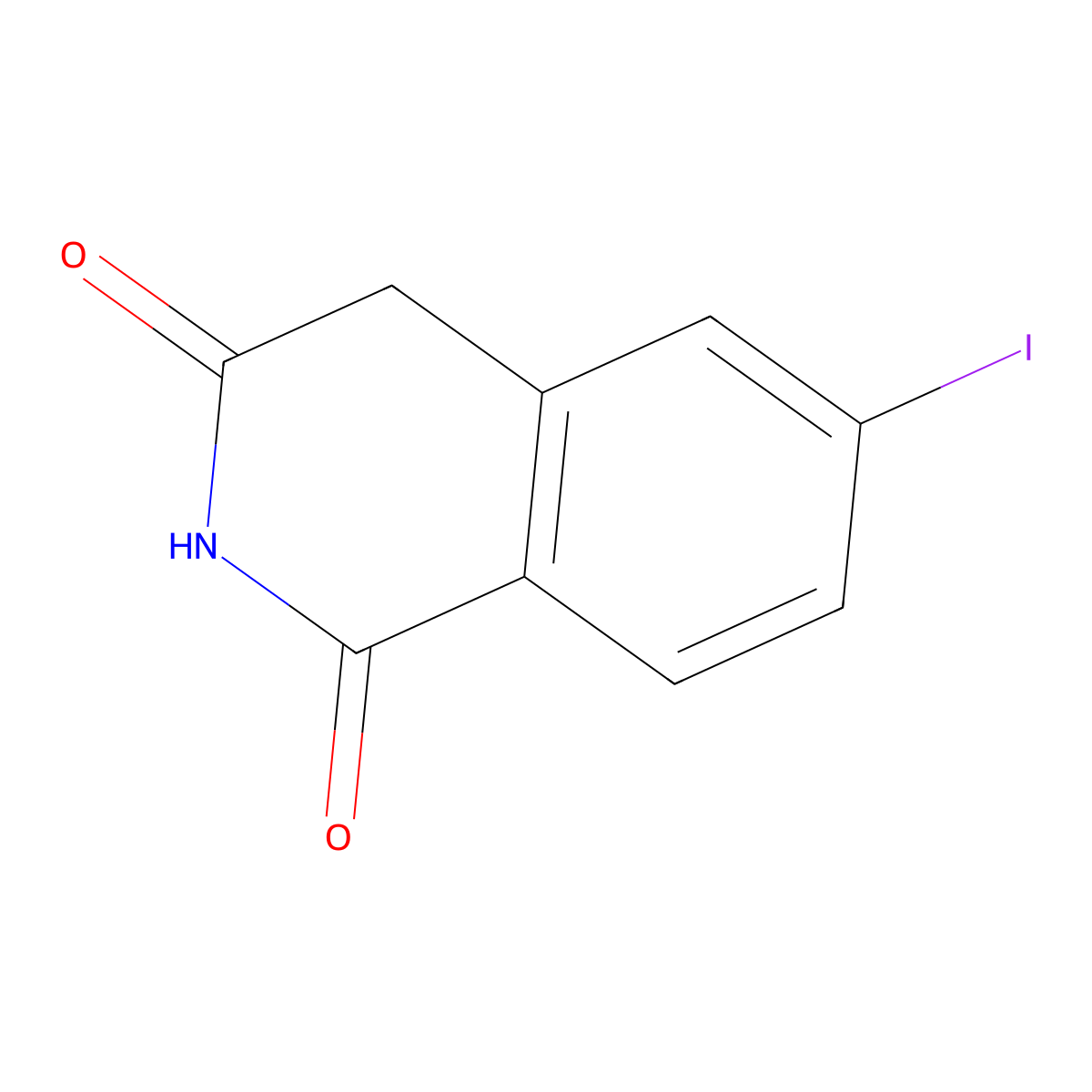6-Iodoisoquinoline-1,3(2h,4h)-dione molecular structure, CAS 501130-52-5