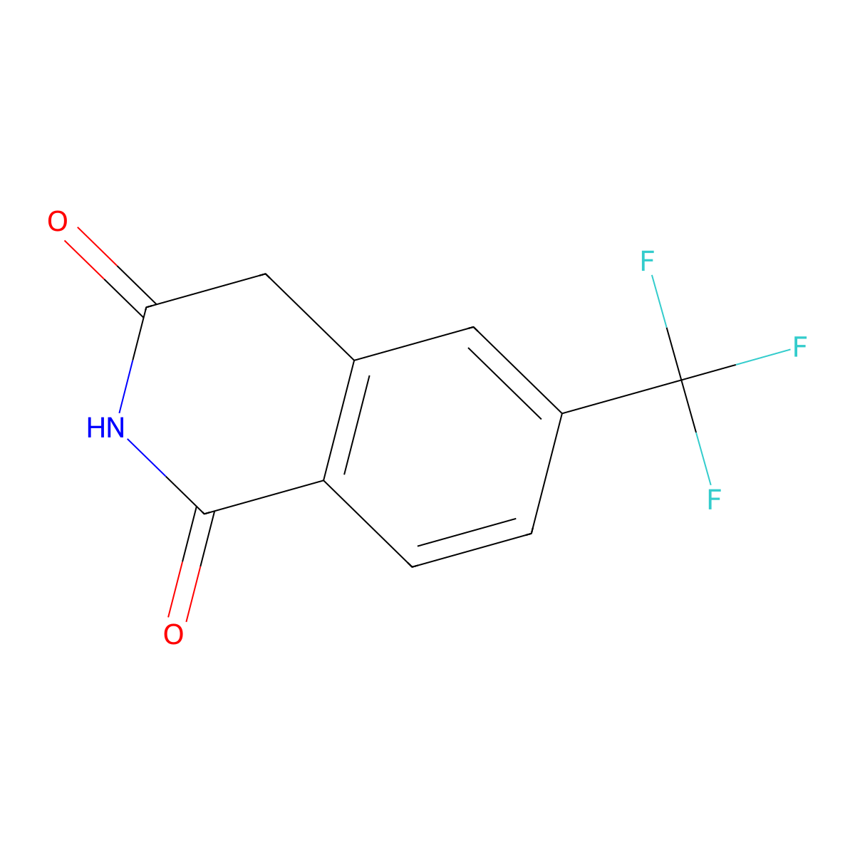 6-(Trifluoromethyl)isoquinoline-1,3(2H,4H)-dione molecular structure, CAS 501130-54-7