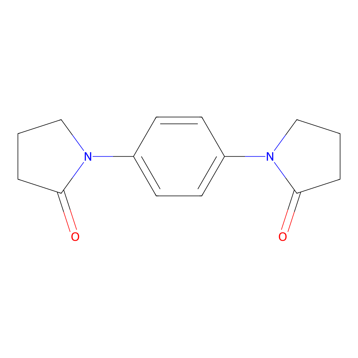 1-[4-(2-Oxopyrrolidin-1-yl)phenyl]pyrrolidin-2-one molecular structure, CAS 5012-03-3