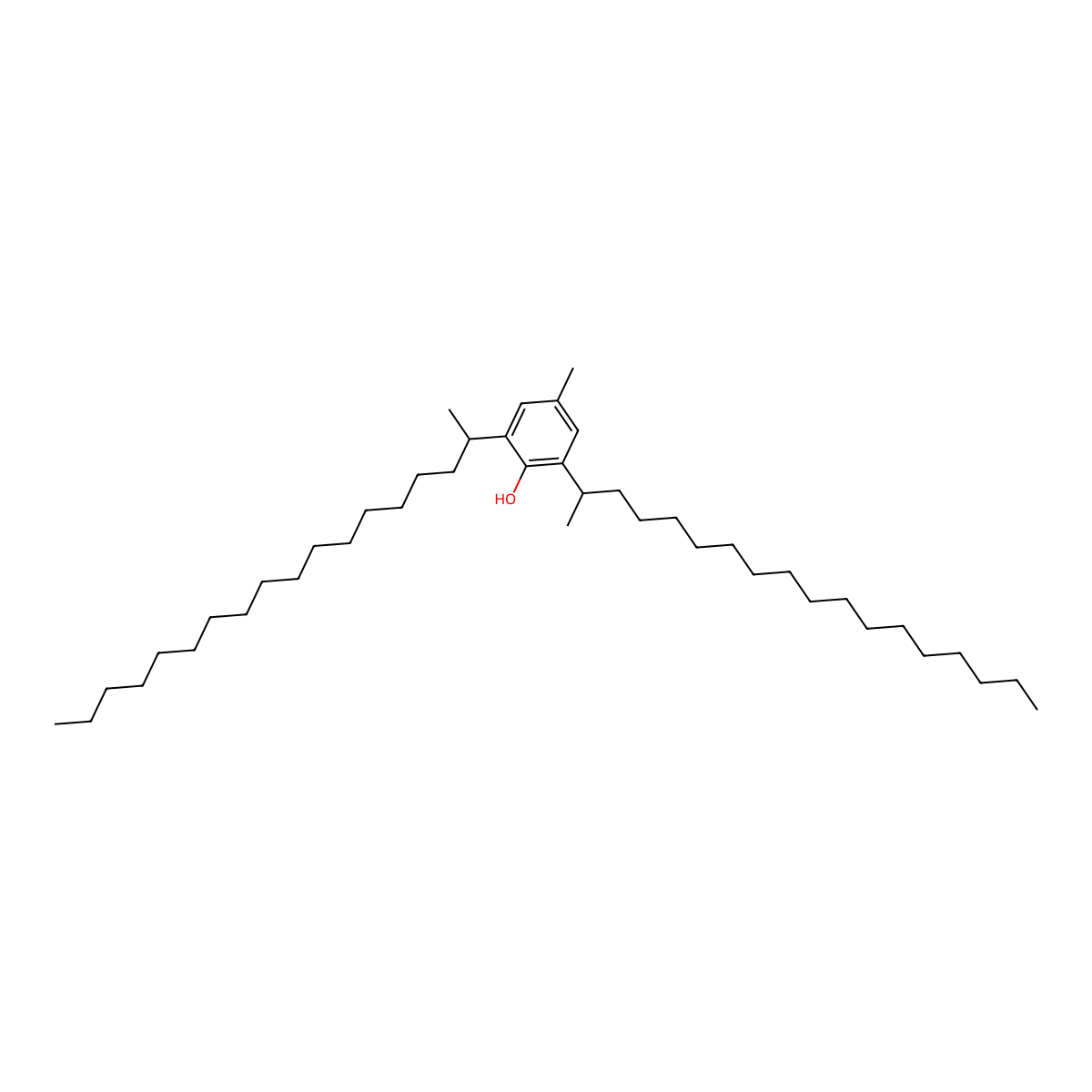 2,6-Bis(1-methylheptadecyl)-p-cresol molecular structure, CAS 5012-62-4