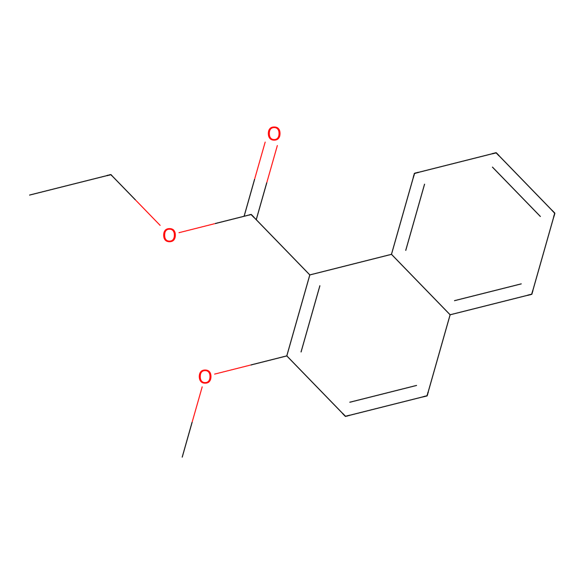 Ethyl 2-methoxynaphthalene-1-carboxylate molecular structure, CAS 501356-23-6