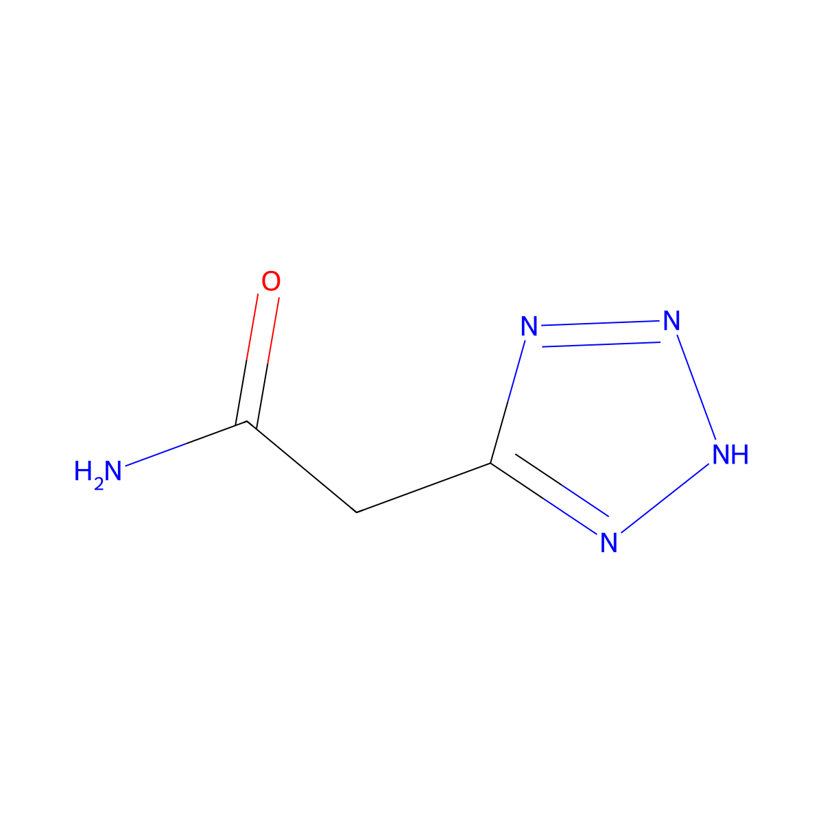 2-(1H-1,2,3,4-tetrazol-5-yl)acetamide molecular structure, CAS 501356-99-6