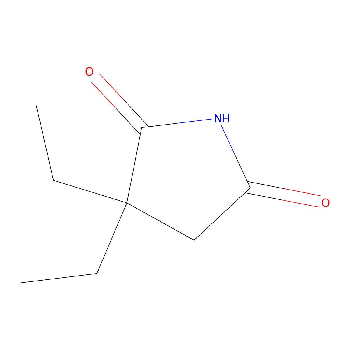 3,3-Diethylpyrrolidine-2,5-dione molecular structure, CAS 501357-88-6