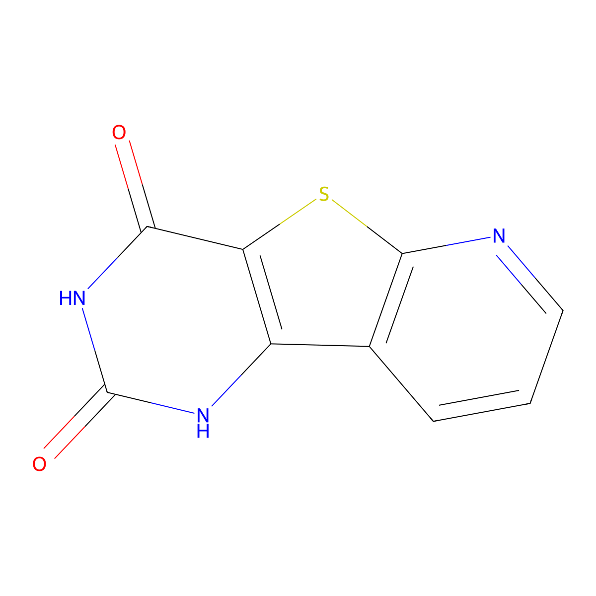 8-Thia-3,5,10-triazatricyclo[7.4.0.02,7]trideca-1(9),2(7),10,12-tetraene-4,6-dione molecular structure, CAS 501357-90-0