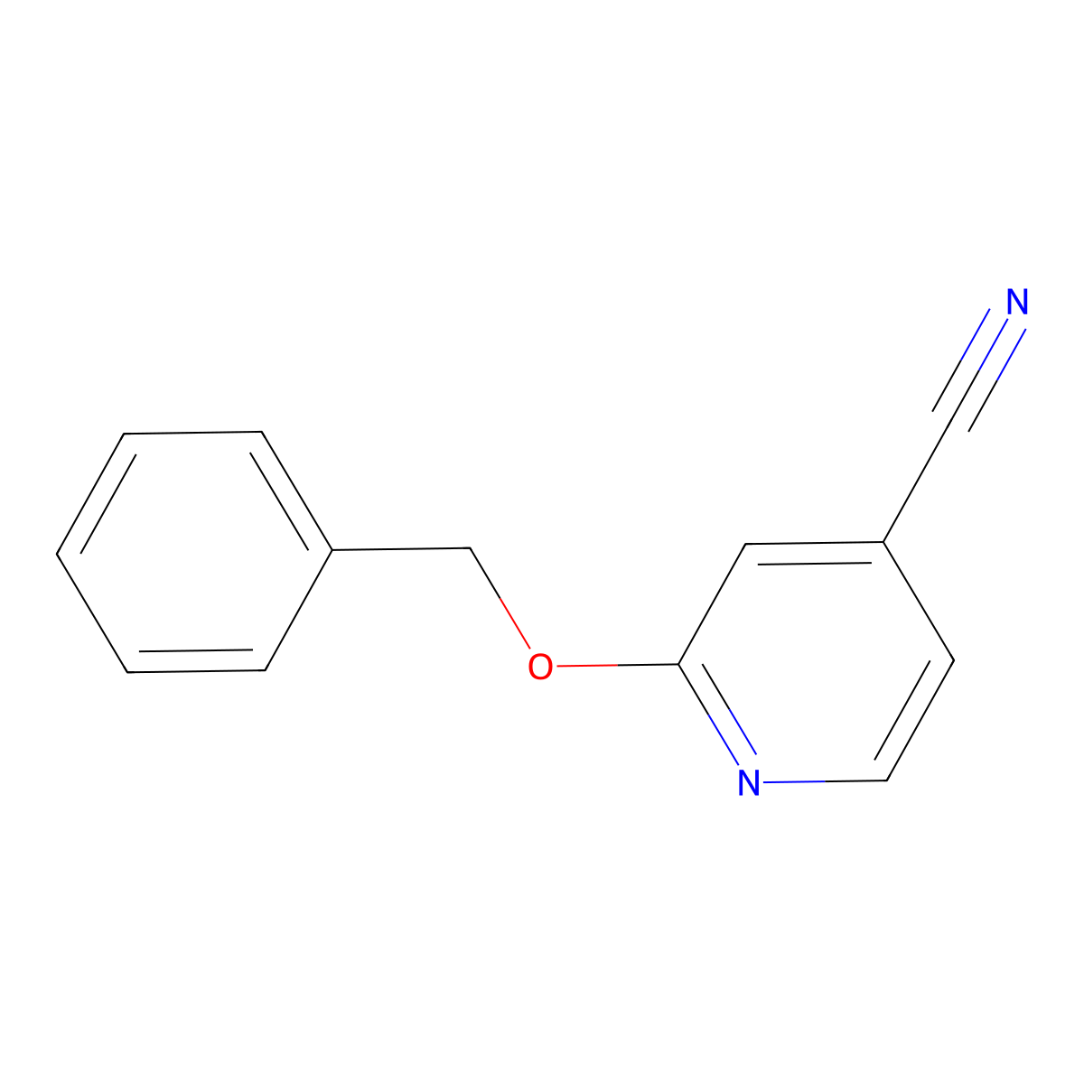 2-(Benzyloxy)isonicotinonitrile molecular structure, CAS 501378-52-5
