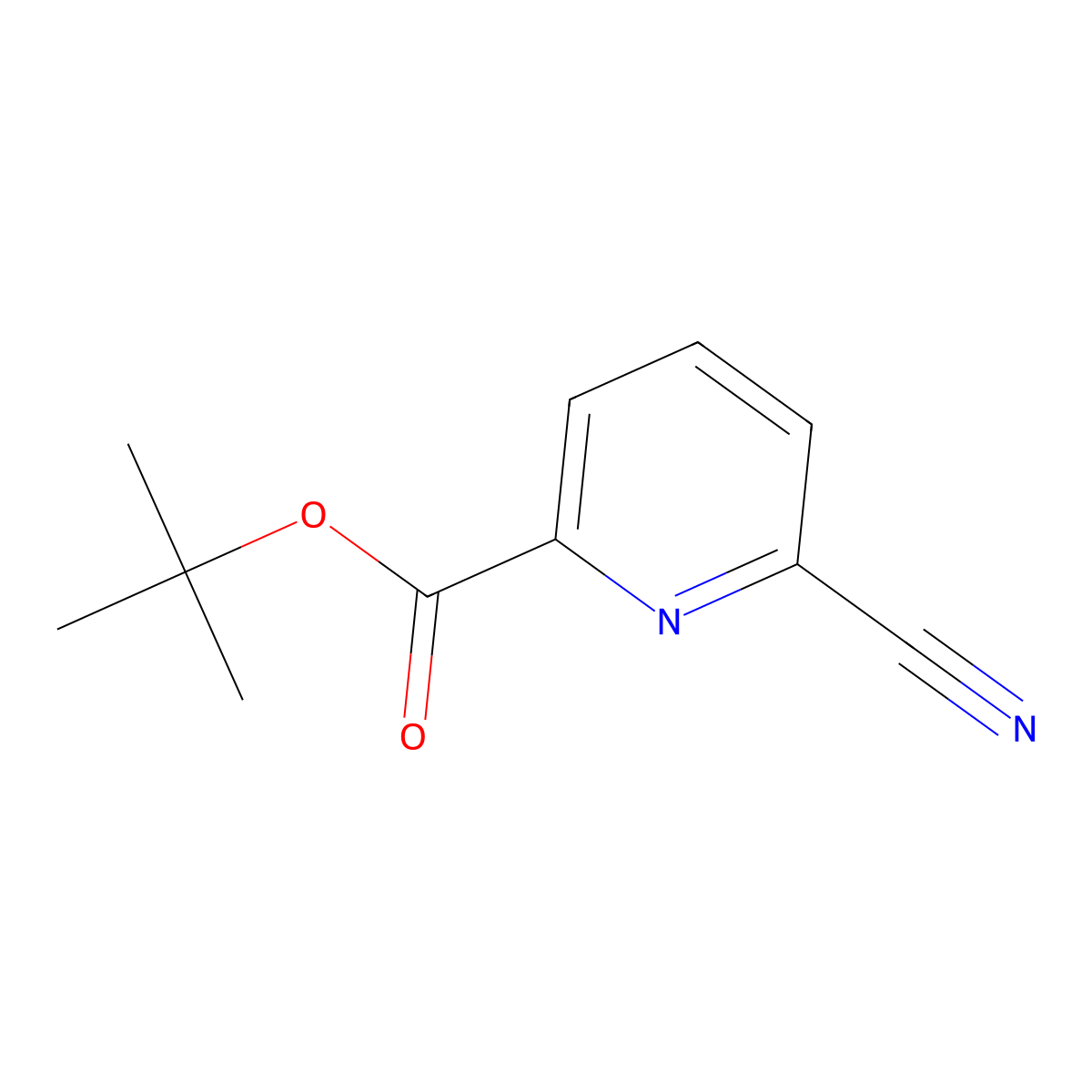 tert-Butyl 6-cyanopicolinate molecular structure, CAS 501378-60-5