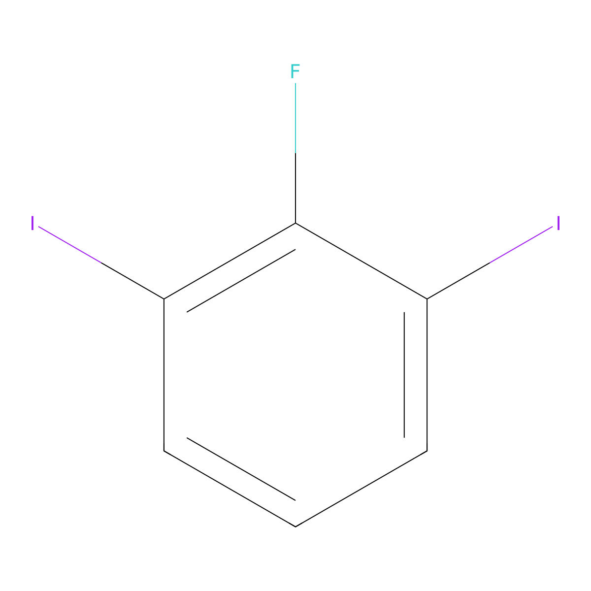 1,3-Diiodo-2-fluorobenzene molecular structure, CAS 501433-04-1