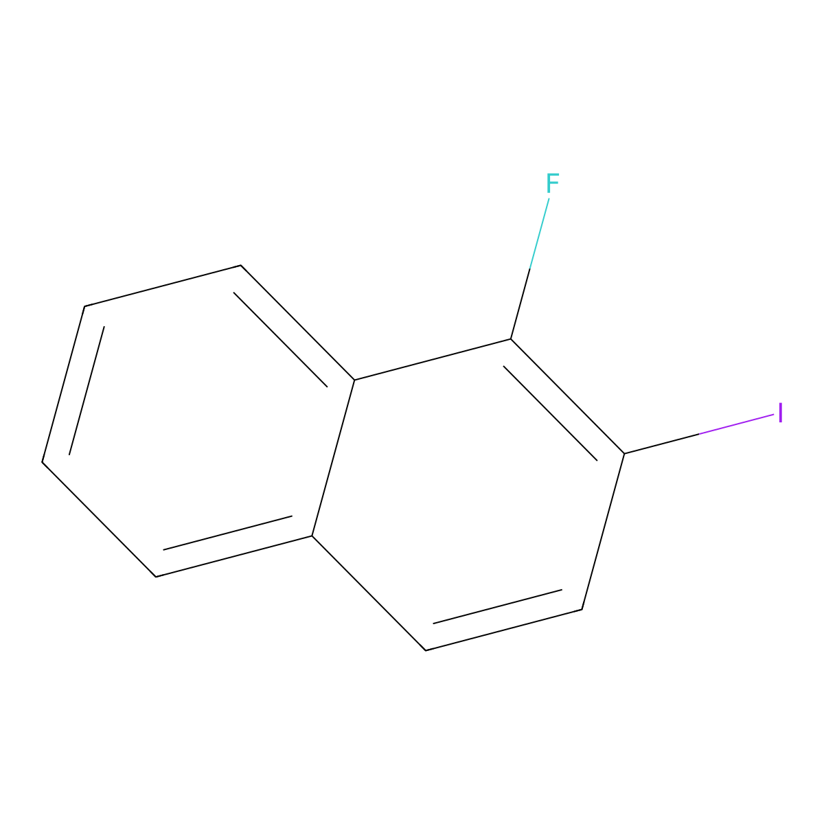 1-Fluoro-2-iodonaphthalene molecular structure, CAS 501433-09-6