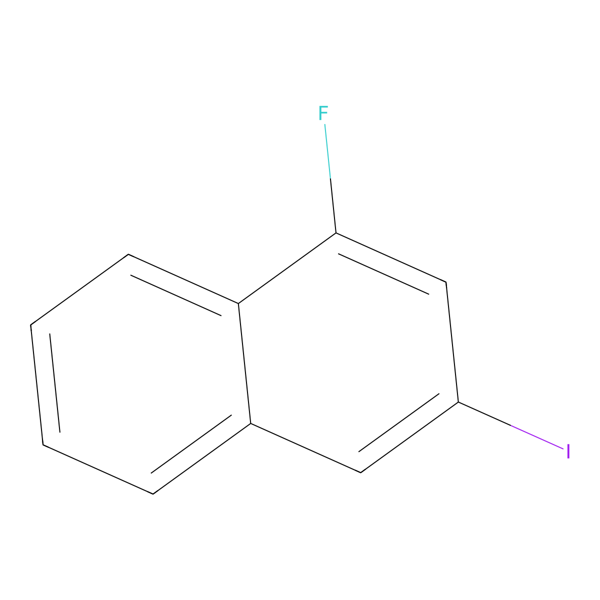 1-Fluoro-3-iodonaphthalene molecular structure, CAS 501433-11-0