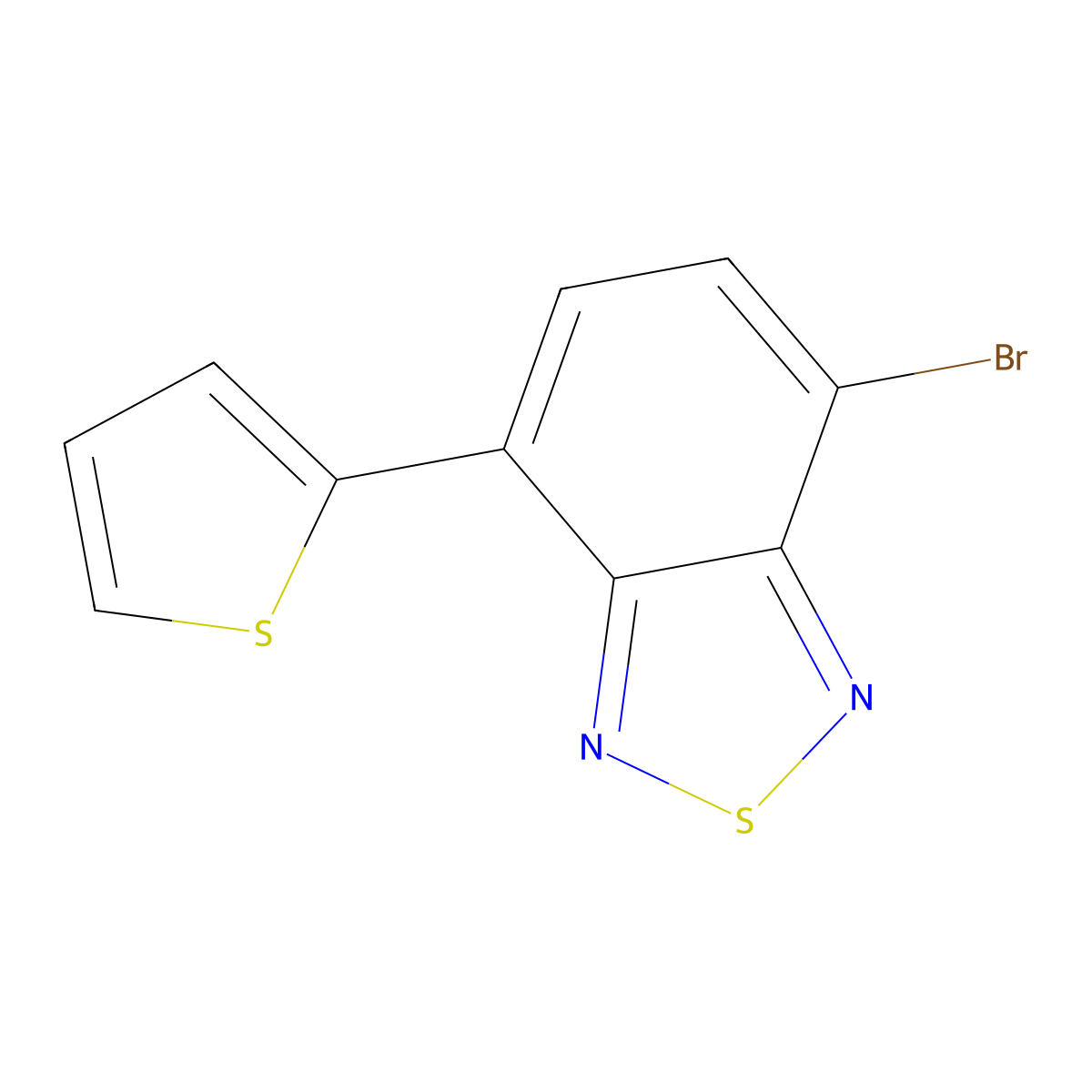 4-Bromo-7-(thiophen-2-yl)benzo[c][1,2,5]thiadiazole molecular structure, CAS 501434-74-8