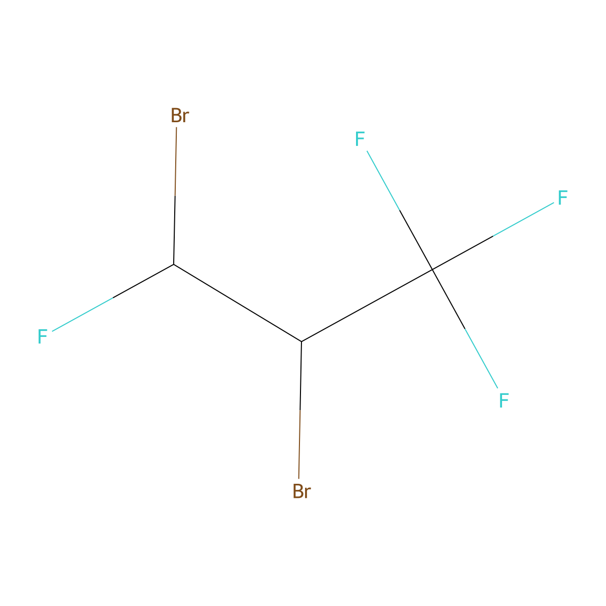 2,3-Dibromo-1,1,1,3-tetrafluoropropane molecular structure, CAS 501435-65-0