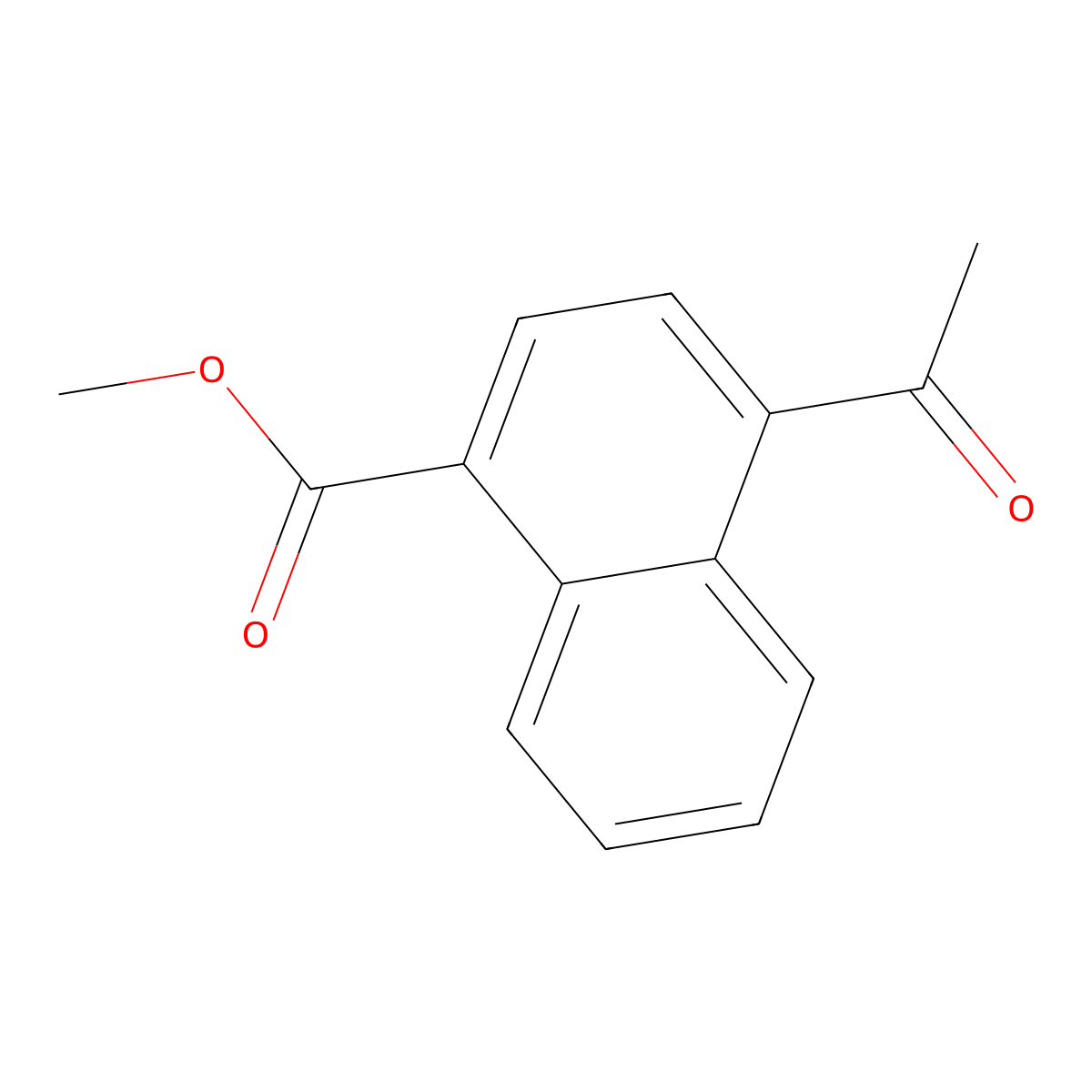 1-Naphthalenecarboxylic acid, 4-acetyl-, methyl ester molecular structure, CAS 501441-64-1