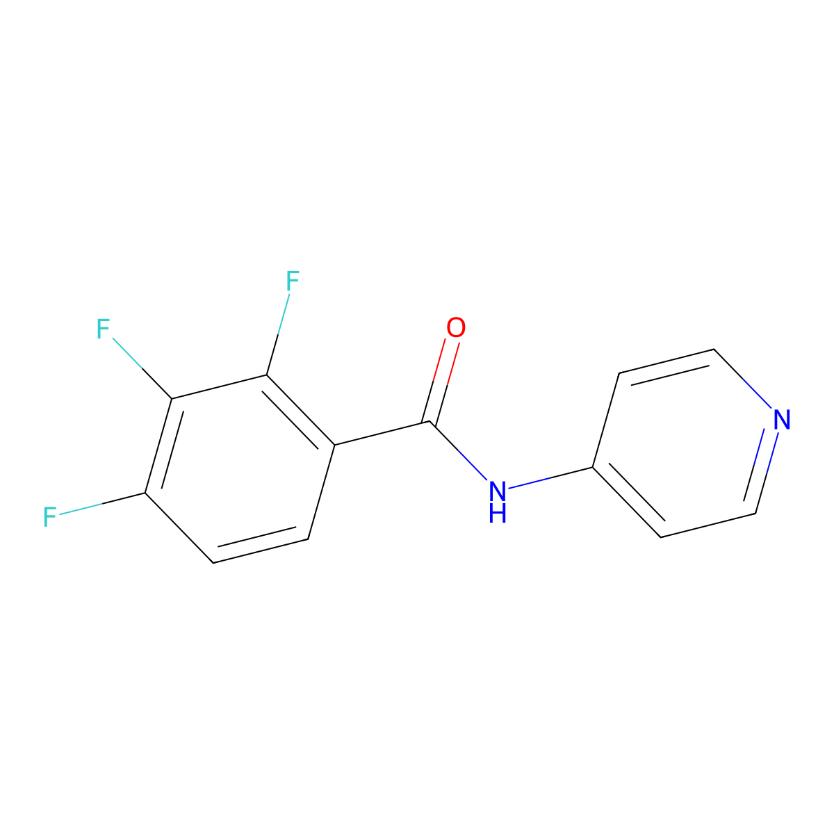 2,3,4-Trifluoro-N-(4-pyridinyl)benzamide molecular structure, CAS 501442-49-5