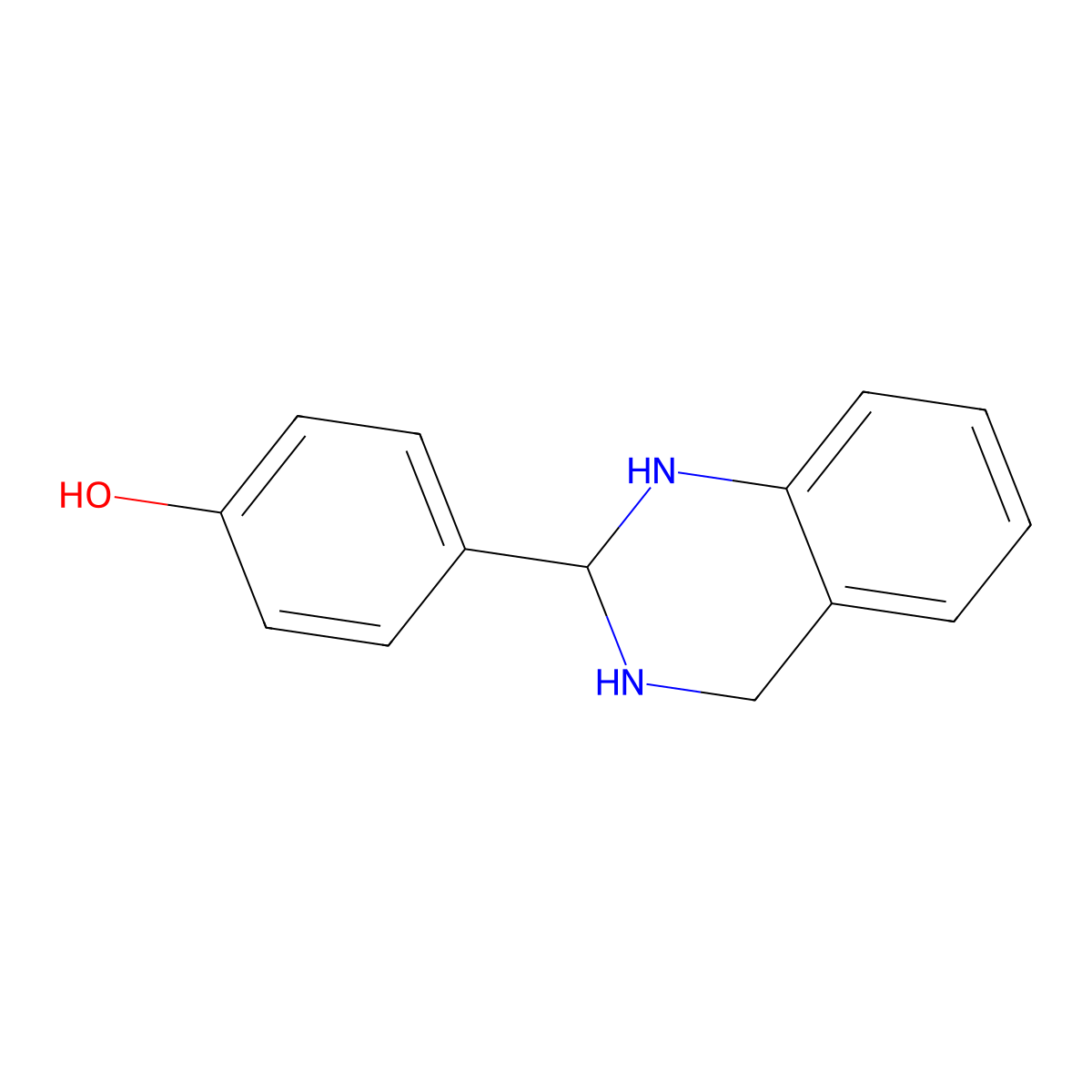 4-(1,2,3,4-Tetrahydroquinazolin-2-yl)phenol molecular structure, CAS 501446-96-4
