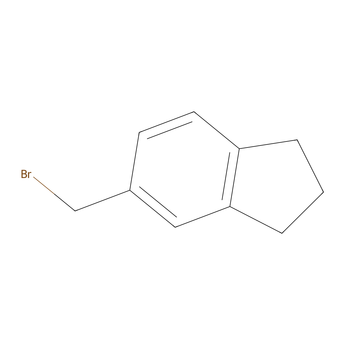 5-(bromomethyl)-2,3-dihydro-1H-indene molecular structure, CAS 501649-52-1