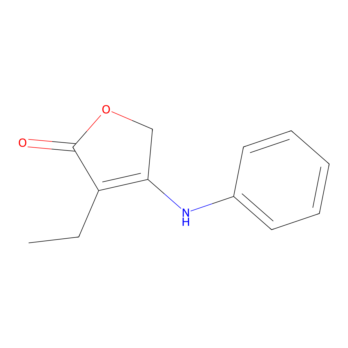 3-Ethyl-4-(phenylamino)furan-2(5H)-one molecular structure, CAS 501653-19-6