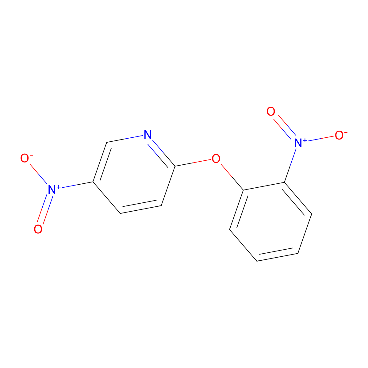 5-Nitro-2-(2-nitrophenoxy)pyridine molecular structure, CAS 501655-11-4