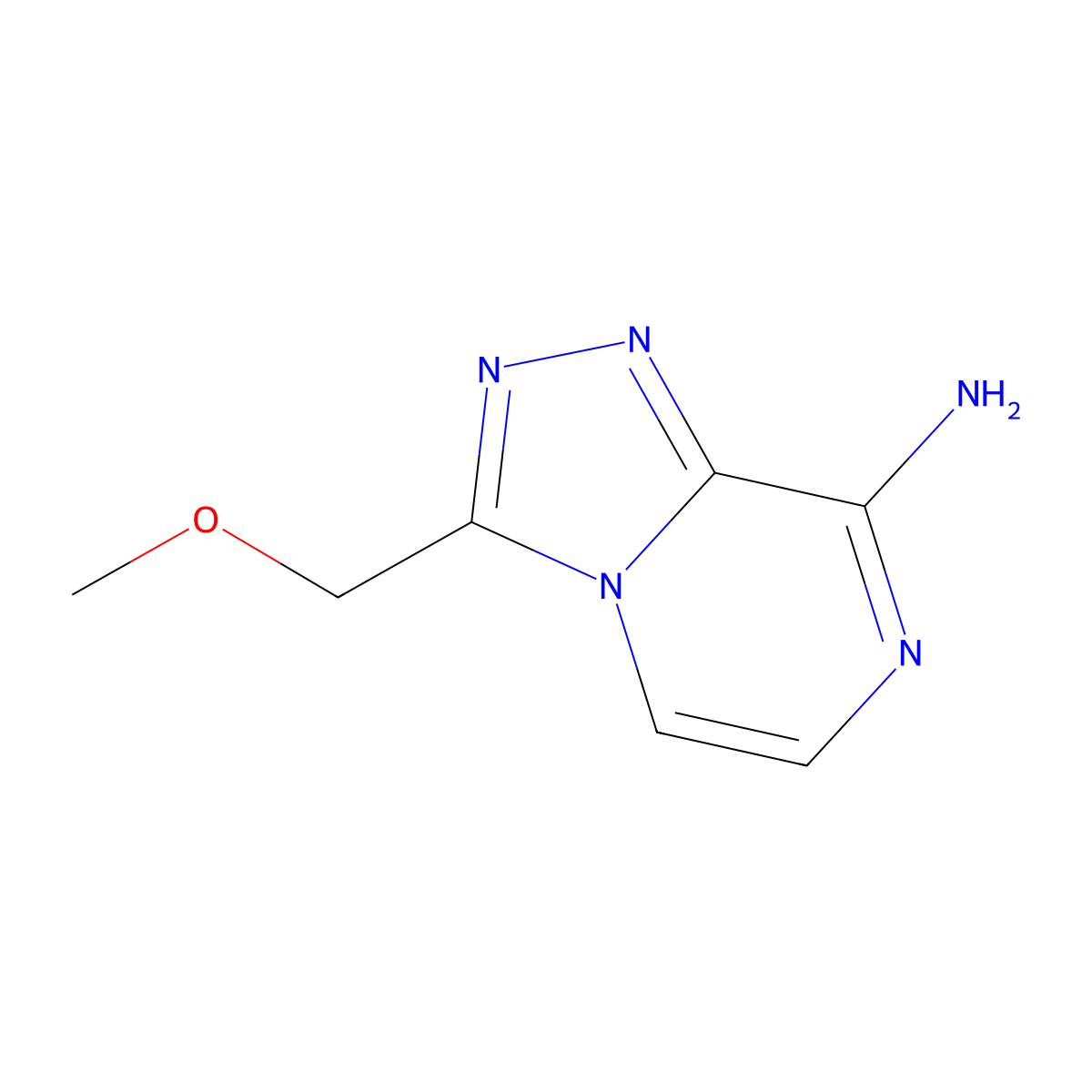 3-(Methoxymethyl)-[1,2,4]triazolo[4,3-a]pyrazin-8-amine molecular structure, CAS 501656-43-5