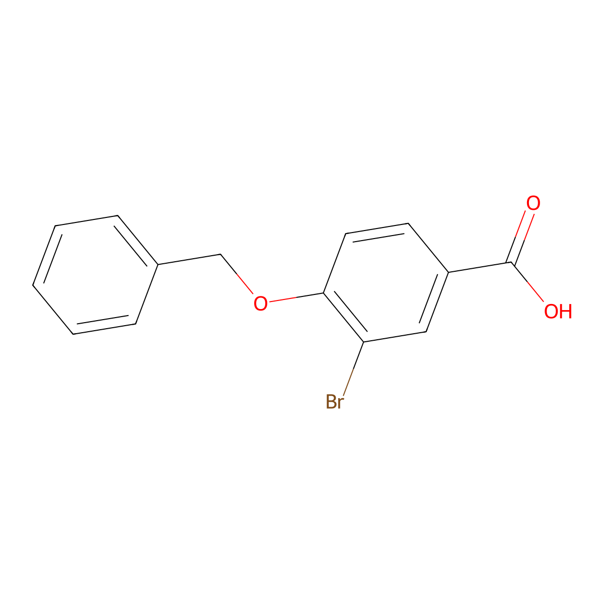 4-(Benzyloxy)-3-bromobenzoic acid molecular structure, CAS 501657-77-8