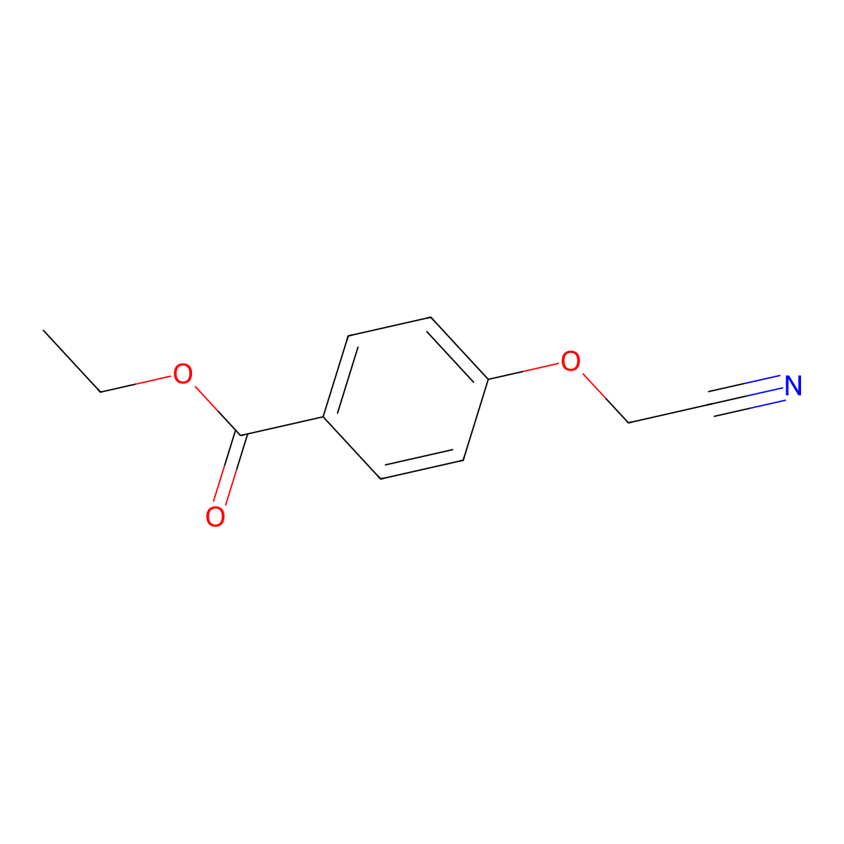 Ethyl 4-(cyanomethoxy)benzoate molecular structure, CAS 501662-75-5