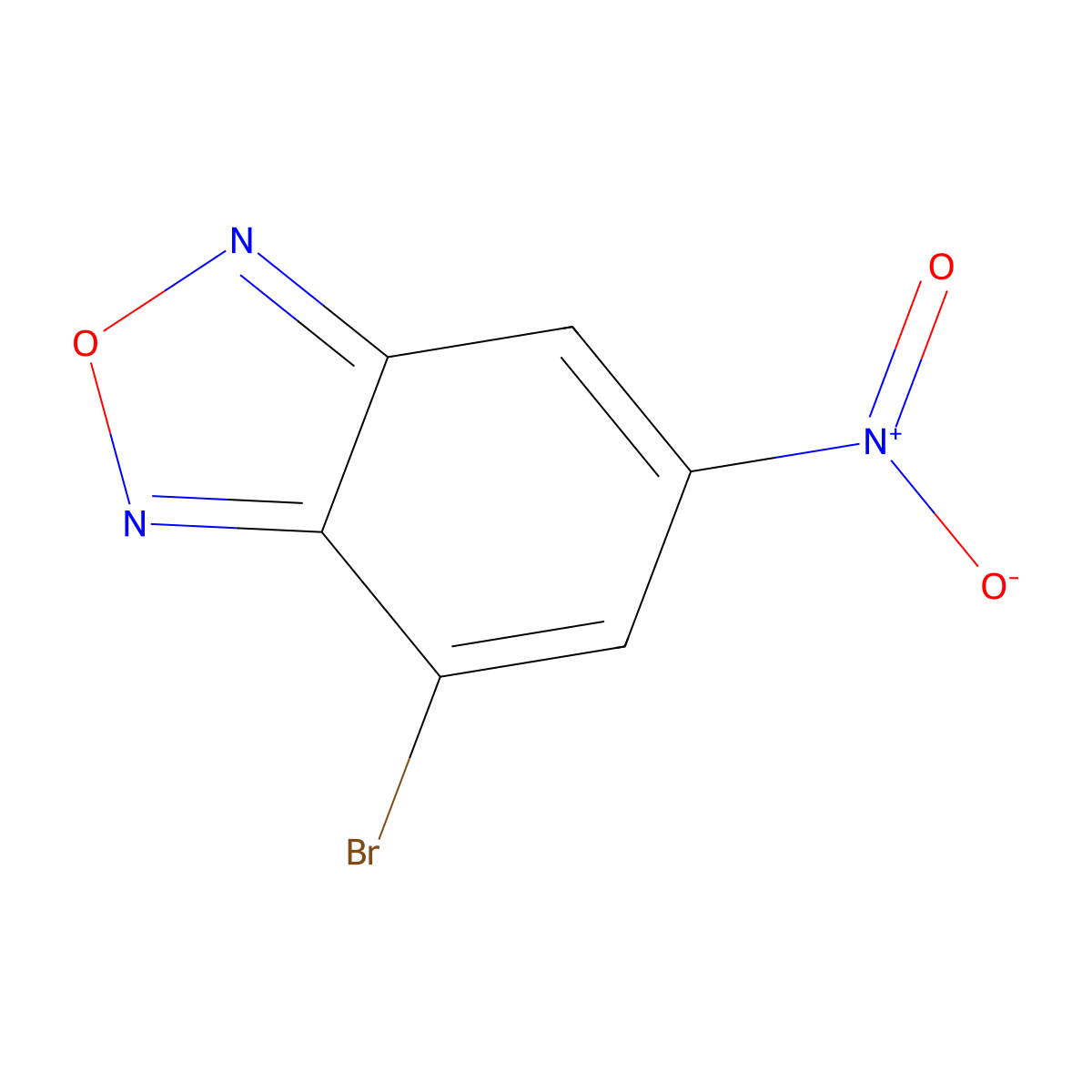 4-Bromo-6-nitro-2,1,3-benzoxadiazole molecular structure, CAS 501665-30-1