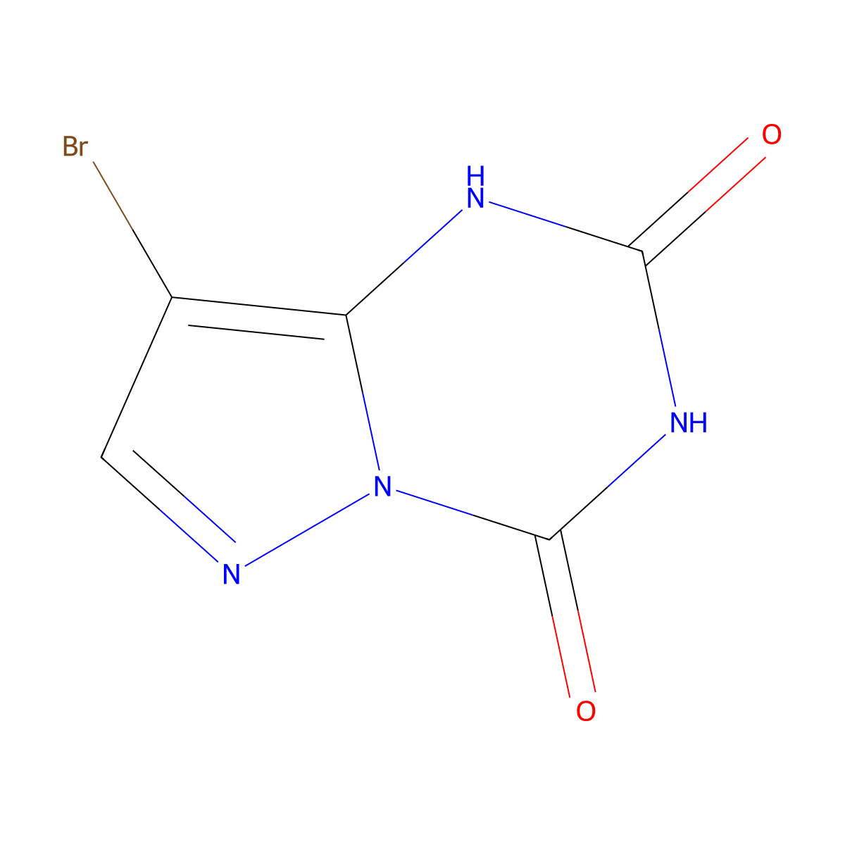 8-Bromo-1H-pyraZolo[1,5-a][1,3,5]triaZine-2,4-dione molecular structure, CAS 501681-75-0