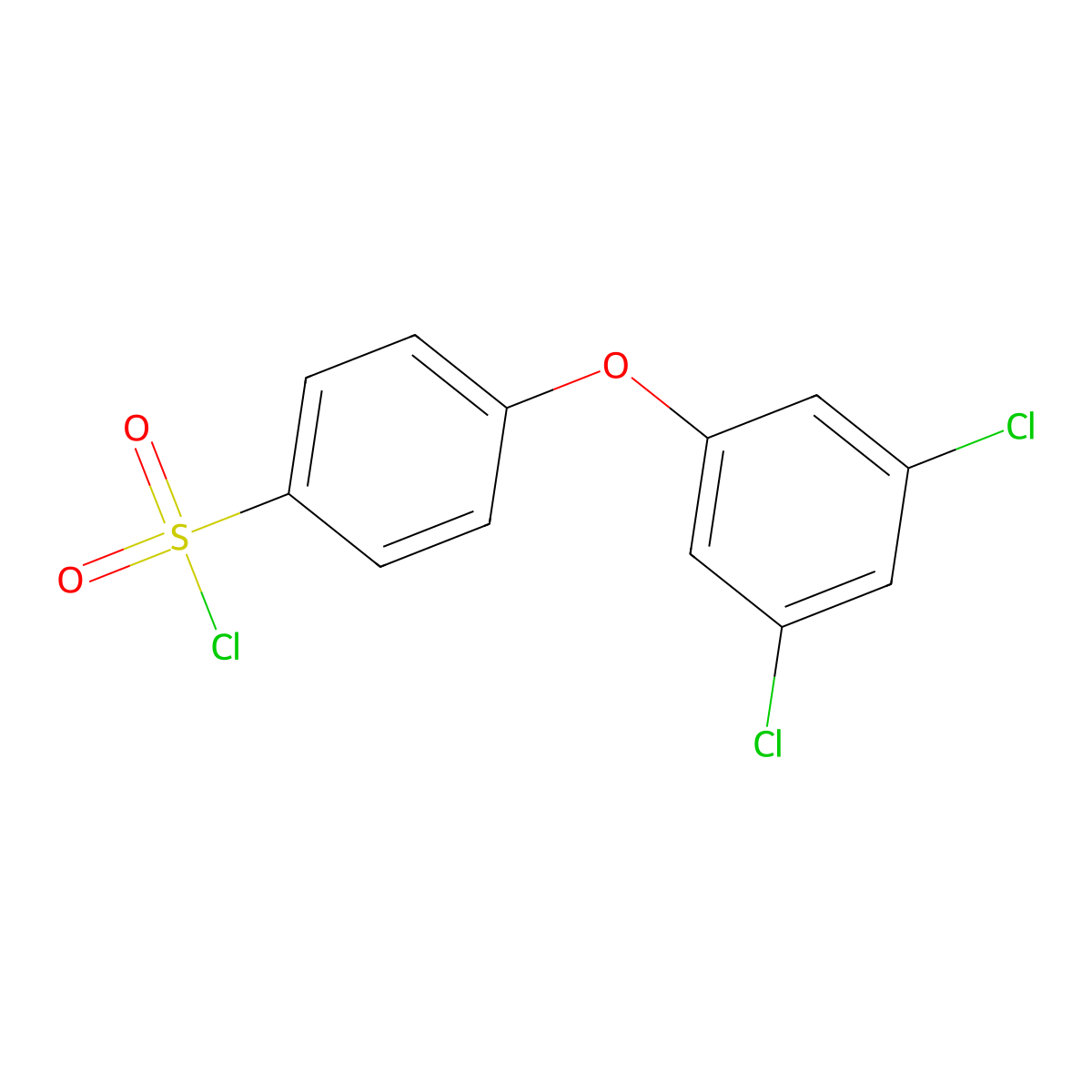 4-(3,5-dichlorophenoxy)benzenesulfonyl Chloride molecular structure, CAS 501697-53-6